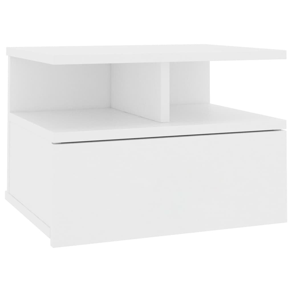 Berkfield Floating Nightstand White 40x31x27 cm Engineered Wood