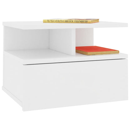 Berkfield Floating Nightstand White 40x31x27 cm Engineered Wood