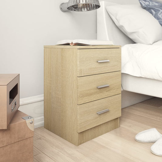 Berkfield Bedside Cabinet Sonoma Oak 38x35x56 cm Engineered Wood