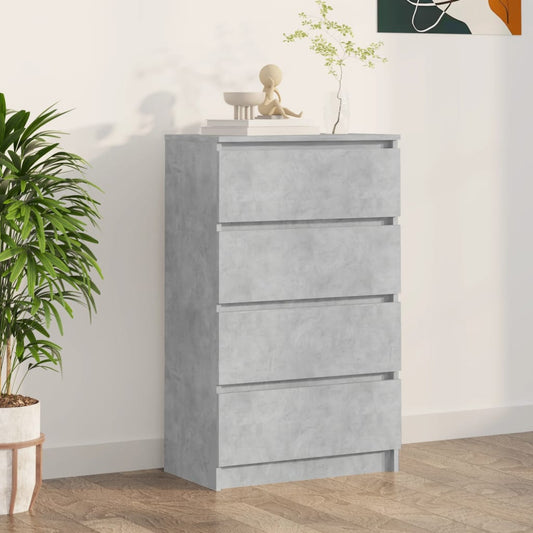 Berkfield Sideboard Concrete Grey 60x35x98.5 cm Engineered Wood
