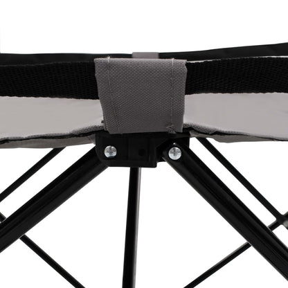 Berkfield Folding Sun Lounger Grey Steel