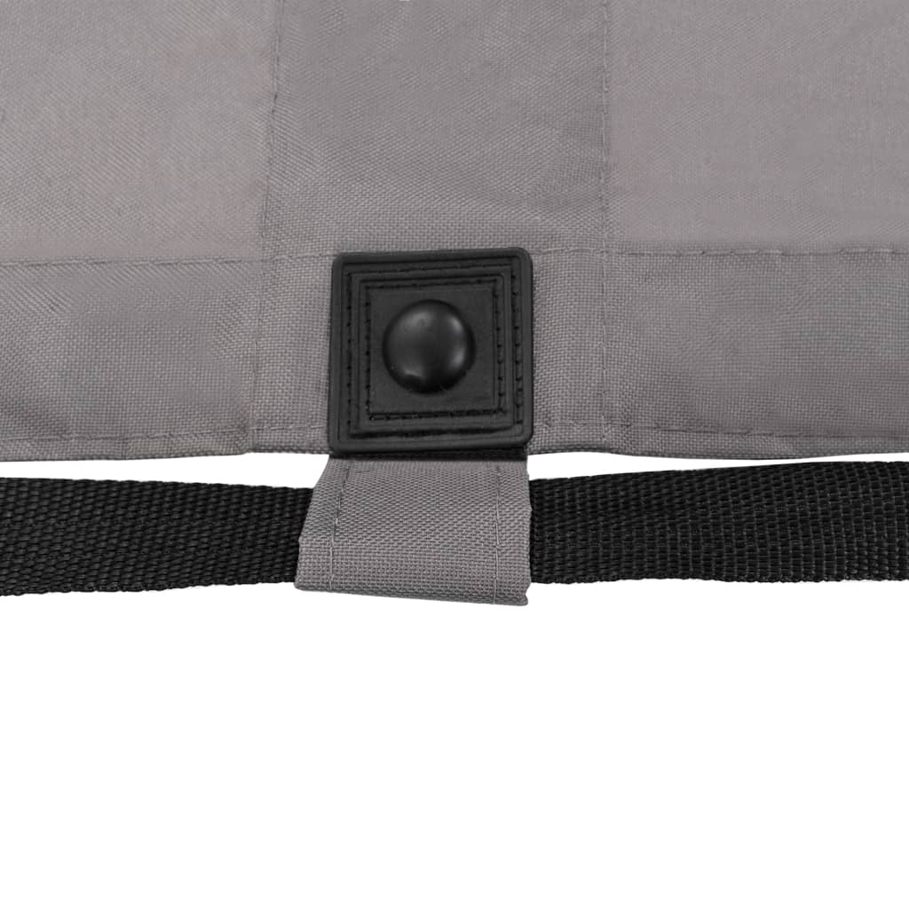 Berkfield Folding Sun Lounger Grey Steel