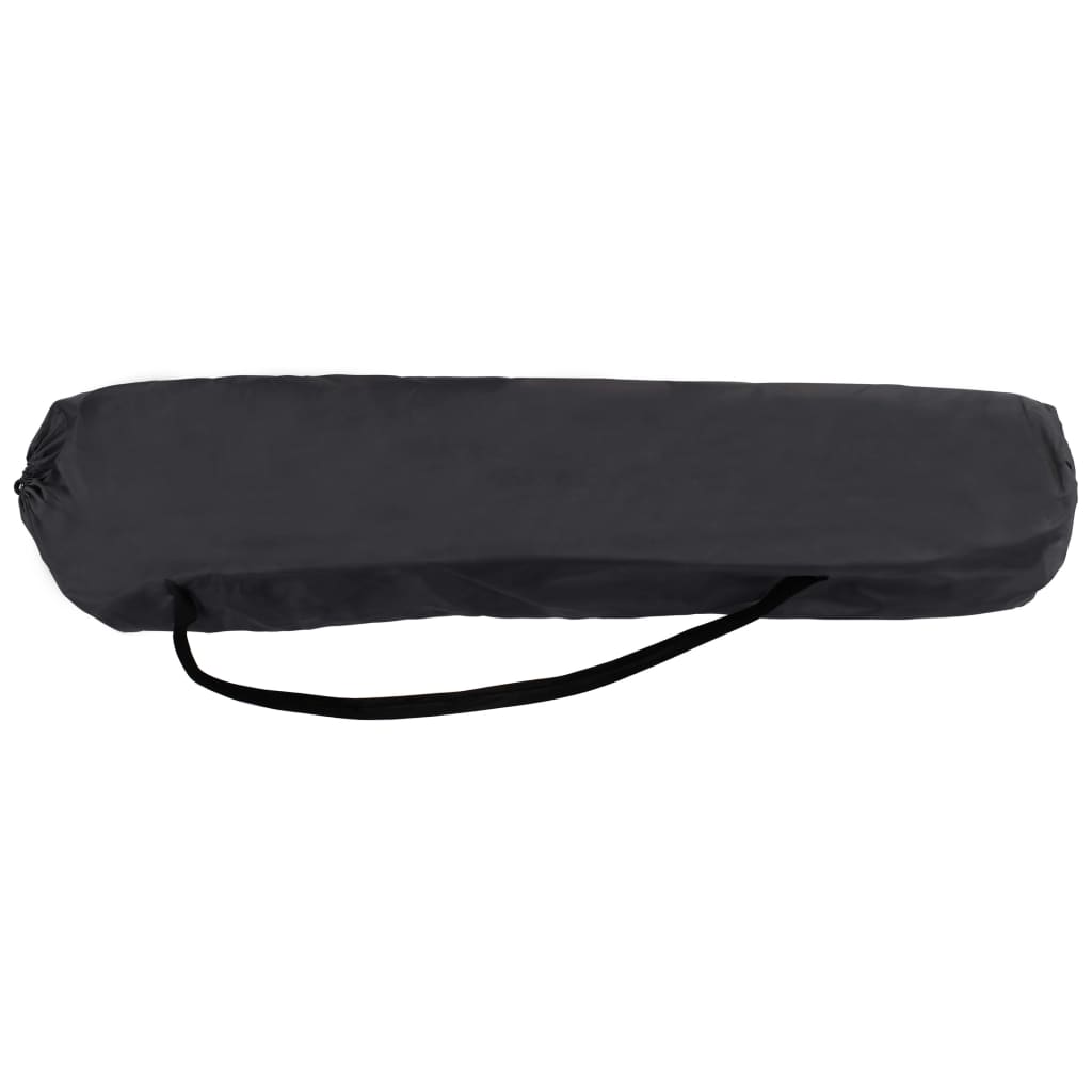 Berkfield Folding Sun Lounger Grey Steel