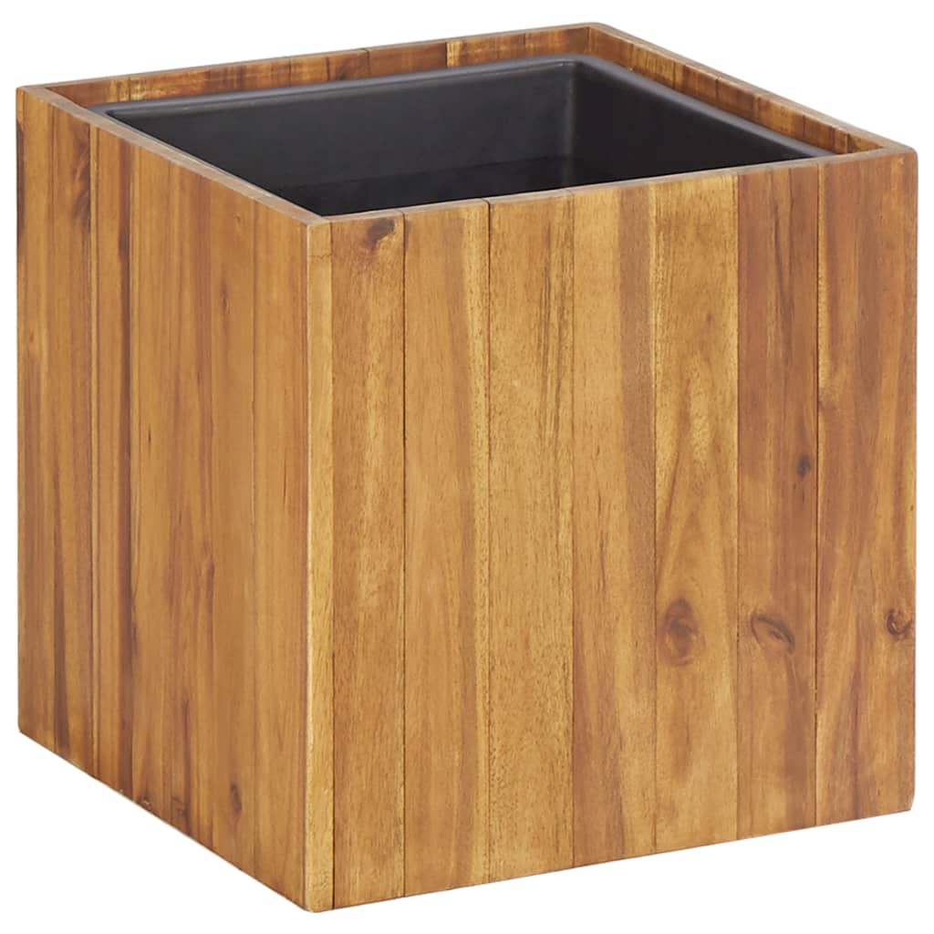 Berkfield Garden Raised Bed Pot 33.5x33.5x33.5 cm Solid Acacia Wood