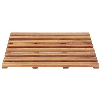 Berkfield Bath Mats 2 pcs Solid Acacia Wood 56x37 cm