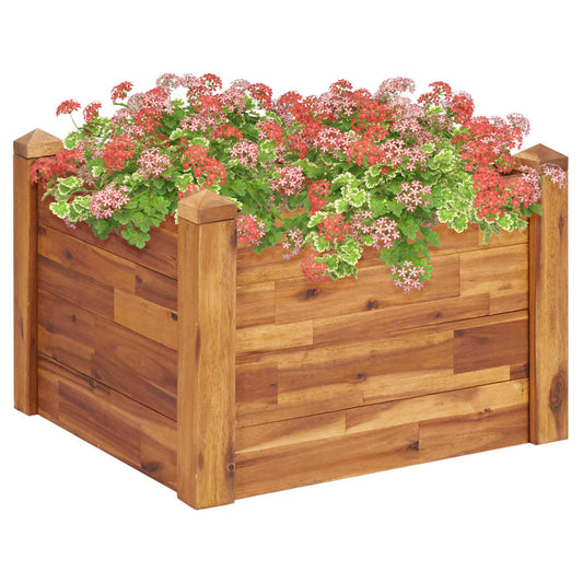 Berkfield Garden Raised Bed 60x60x44 cm Solid Acacia Wood