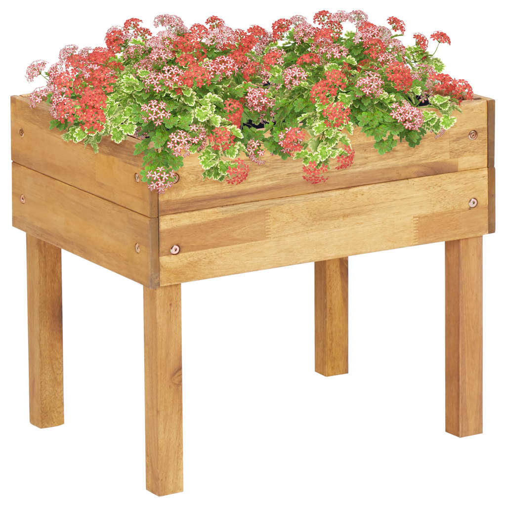 Berkfield Raised Garden Planter 50x40x45 cm Solid Acacia Wood