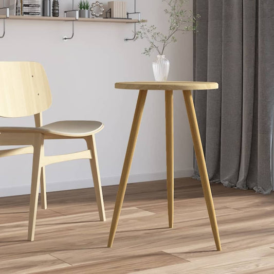 Berkfield Bistro Table Light Brown ??50x76 cm MDF and Iron