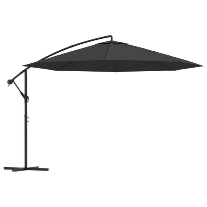 Berkfield Cantilever Umbrella with Aluminium Pole 350 cm Black