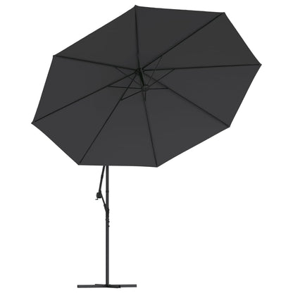 Berkfield Cantilever Umbrella with Aluminium Pole 350 cm Black