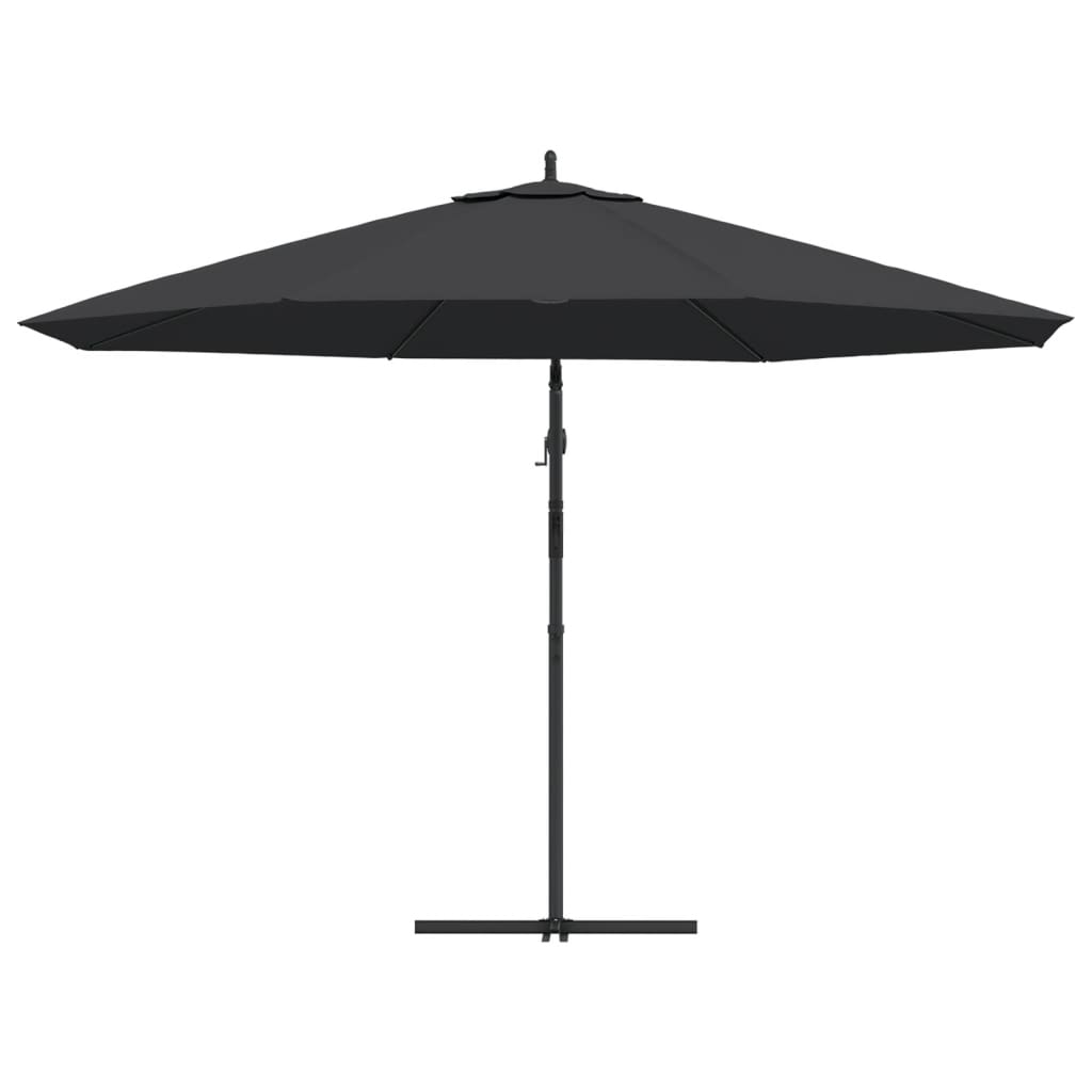 Berkfield Cantilever Umbrella with Aluminium Pole 350 cm Black