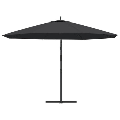 Berkfield Cantilever Umbrella with Aluminium Pole 350 cm Black