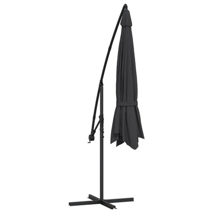 Berkfield Cantilever Umbrella with Aluminium Pole 350 cm Black
