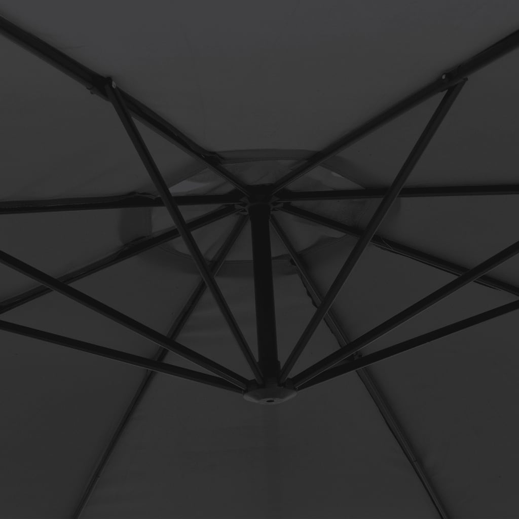 Berkfield Cantilever Umbrella with Aluminium Pole 350 cm Black