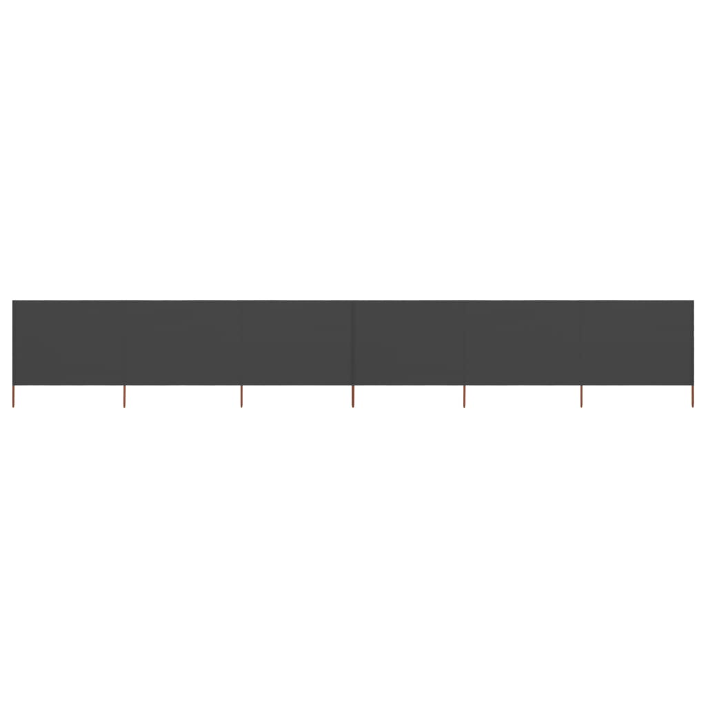 Berkfield 6-panel Wind Screen Fabric 800x120 cm Anthracite