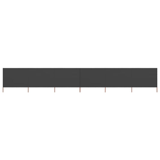 Berkfield 6-panel Wind Screen Fabric 800x120 cm Anthracite