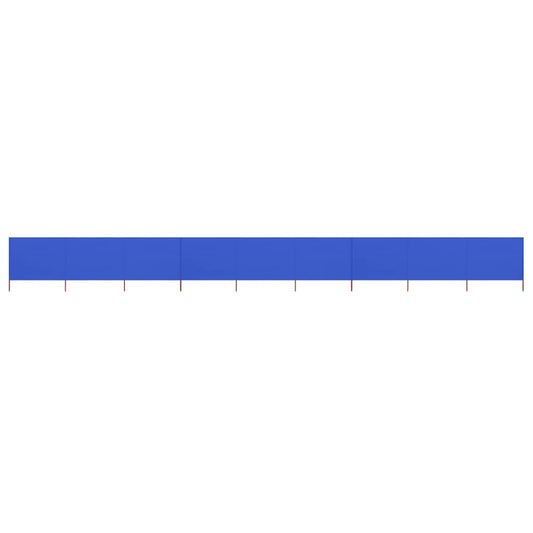 Berkfield 9-panel Wind Screen Fabric 1200x120 cm Azure Blue