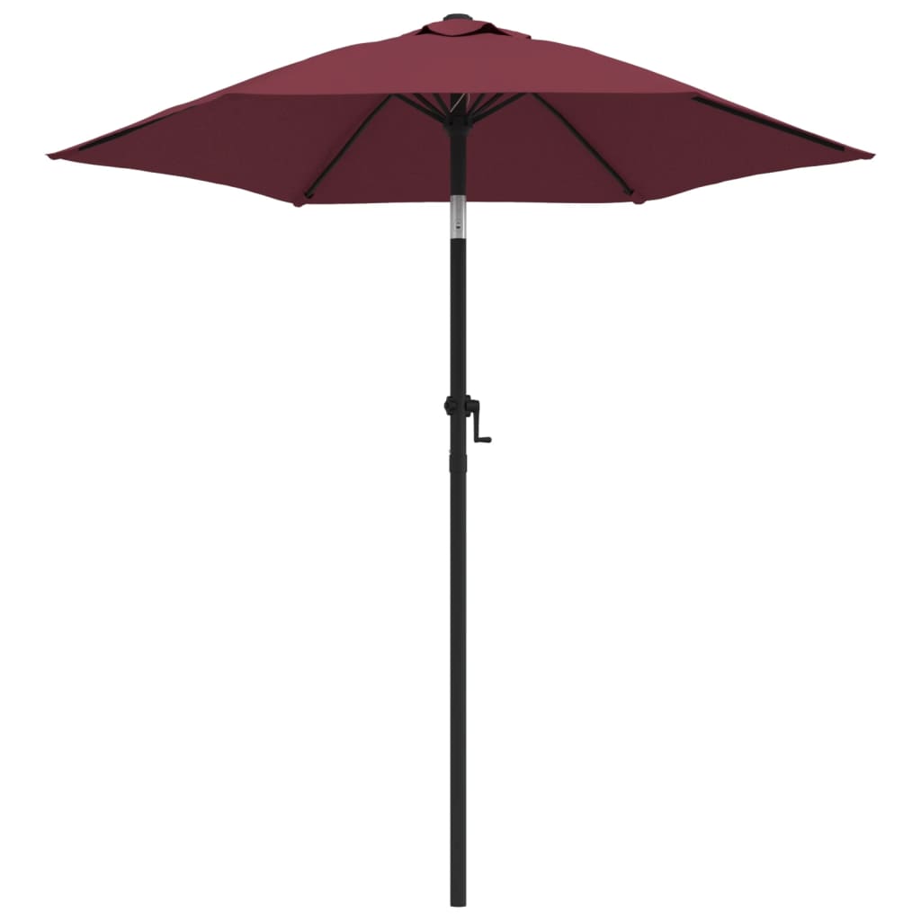 Berkfield Parasol Burgundy 200x224 cm Aluminium