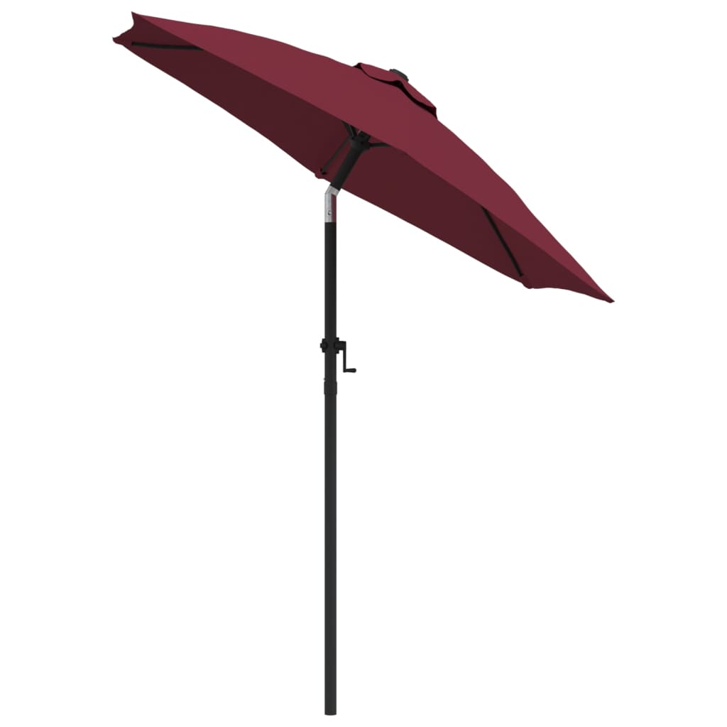 Berkfield Parasol Burgundy 200x224 cm Aluminium