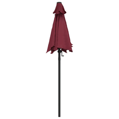 Berkfield Parasol Burgundy 200x224 cm Aluminium