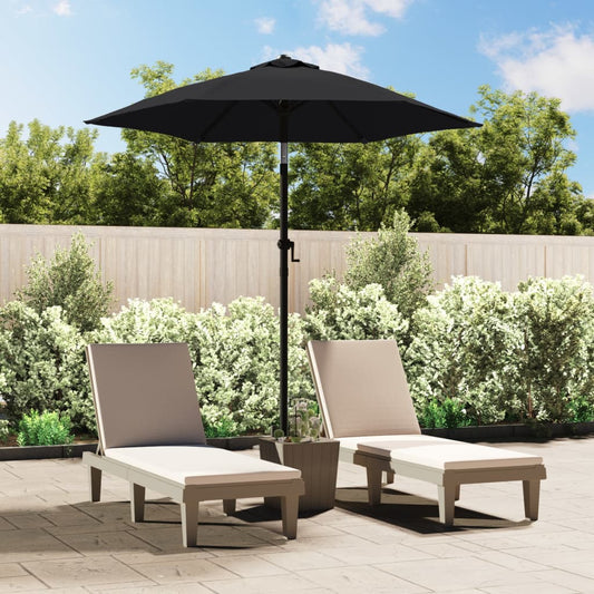 Berkfield Parasol Black 200x224 cm Aluminium