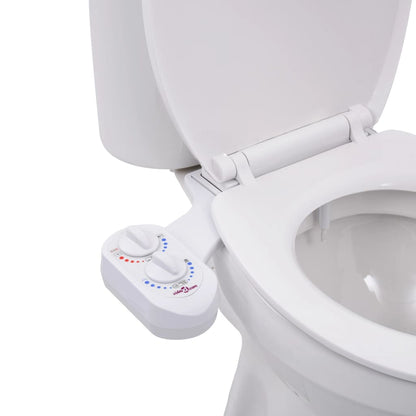 Berkfield Bidet Toilet Seat Attachment Hot Cold Water Single Nozzle