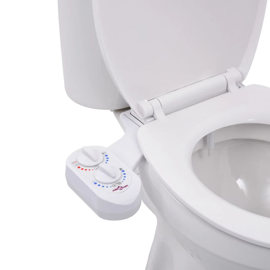 Berkfield Bidet Toilet Seat Attachment Hot Cold Water Single Nozzle