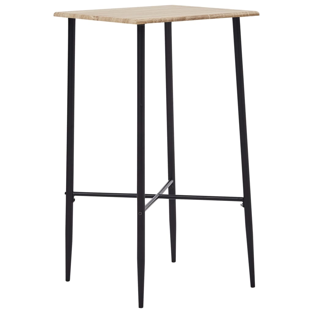 Berkfield Bar Table Oak 60x60x111 cm MDF