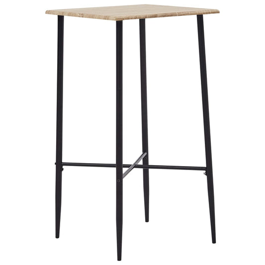 Berkfield Bar Table Oak 60x60x111 cm MDF