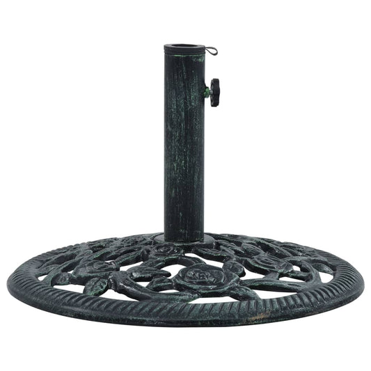 Berkfield Umbrella Base Green 9 kg 40 cm Cast Iron