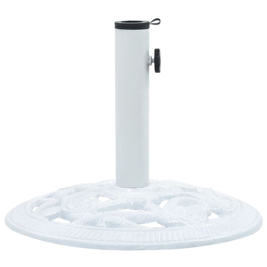 Berkfield Umbrella Base White 9 kg 40 cm Cast Iron