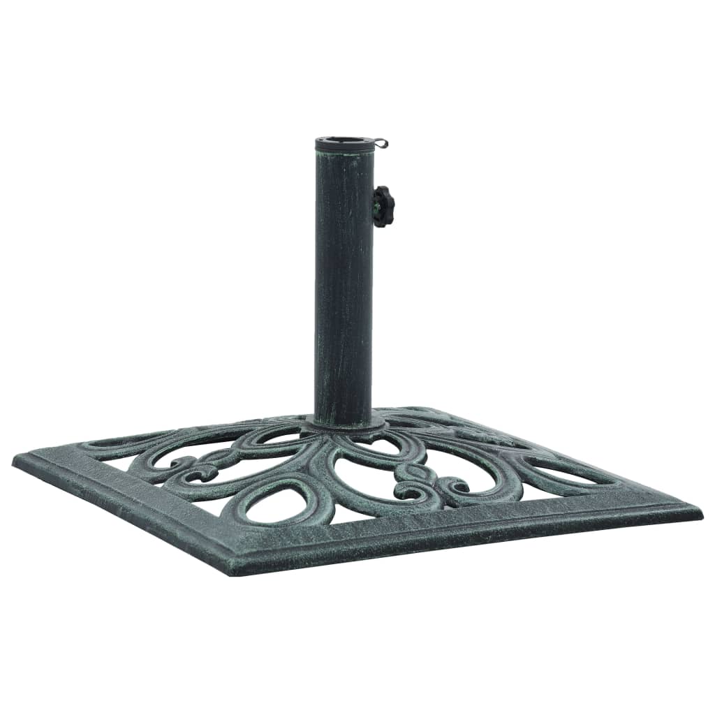 Berkfield Umbrella Base Green 12 kg 49 cm Cast Iron