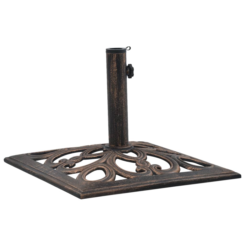 Berkfield Umbrella Base Bronze 12 kg 49 cm Cast Iron