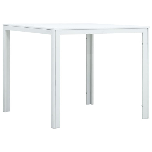 Berkfield Coffee Table White 78x78x74 cm HDPE Wood Look