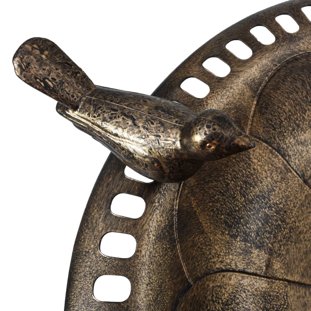 Berkfield Garden Bird Bath Bronze Plastic