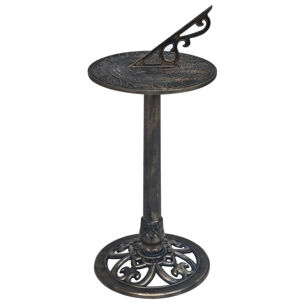 Berkfield Sundial Bronze 35.5x82 cm Plastic
