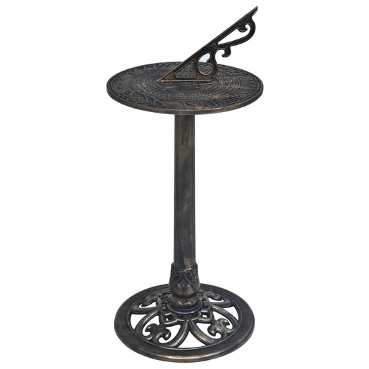 Berkfield Sundial Bronze 35.5x82 cm Plastic