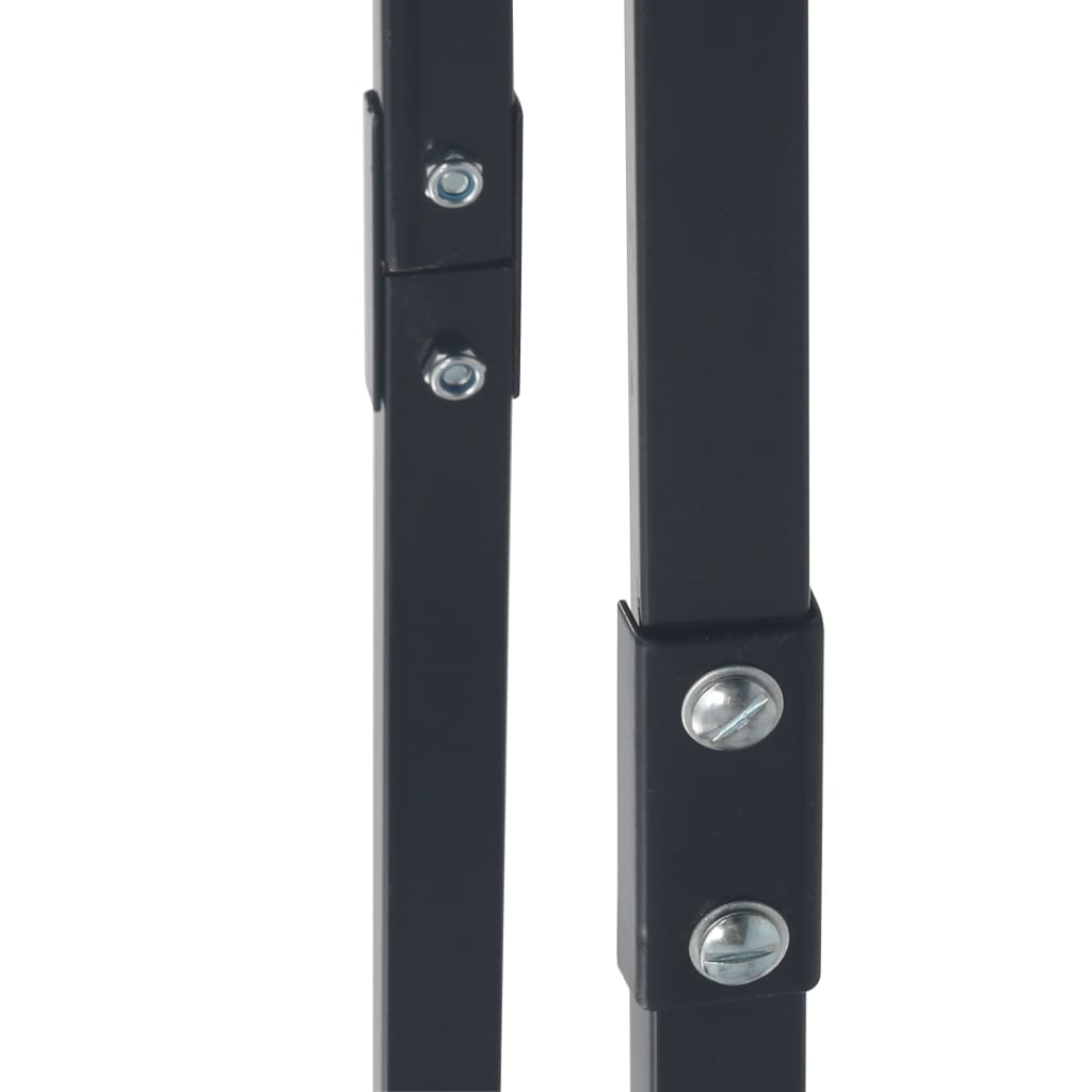 Berkfield Firewood Rack Black 100x25x100 cm Steel