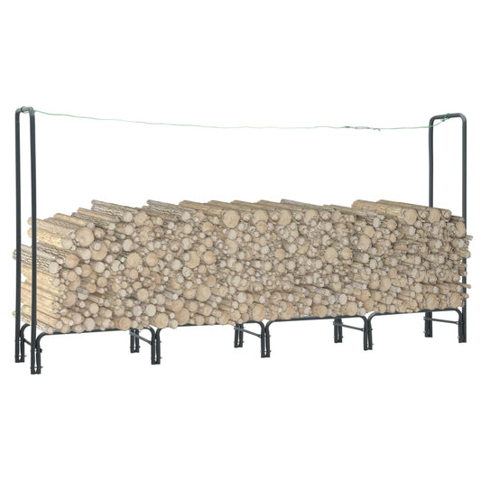 Berkfield Firewood Rack Anthracite 240x35x120 cm Steel