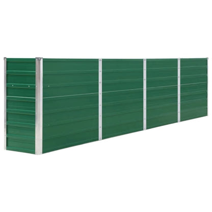 Berkfield Raised Garden Bed 320x40x77 cm Galvanised Steel Green