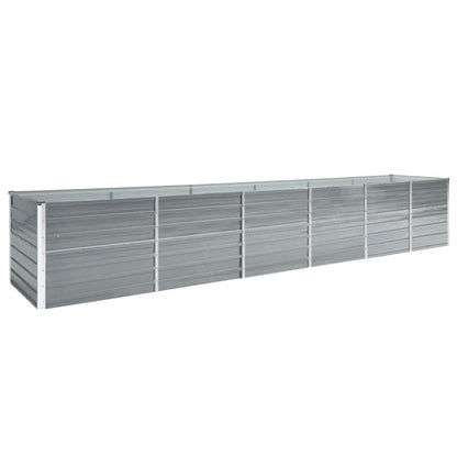 Berkfield Garden Raised Bed Galvanised Steel 480x80x77 cm Grey