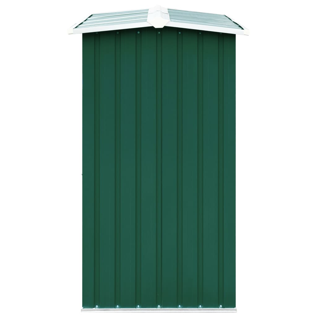 Berkfield Log Storage Shed Galvanised Steel 172x91x154 cm Green