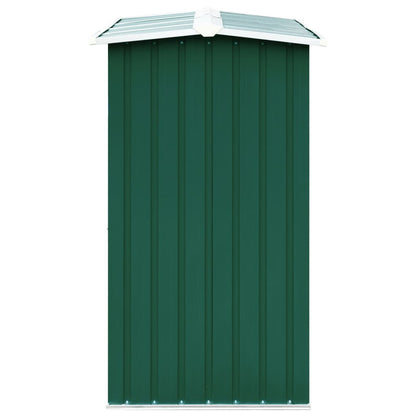 Berkfield Log Storage Shed Galvanised Steel 172x91x154 cm Green