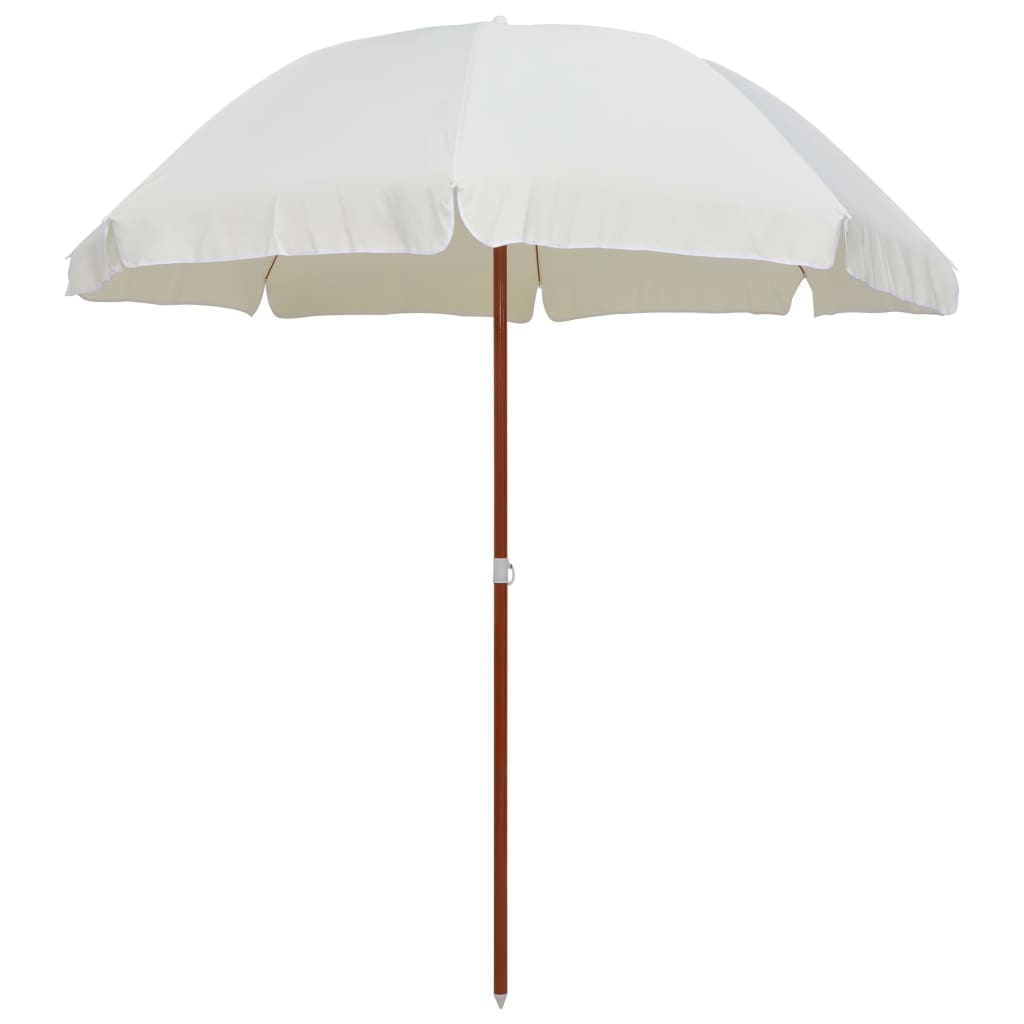 Berkfield Parasol with Steel Pole 240 cm Sand