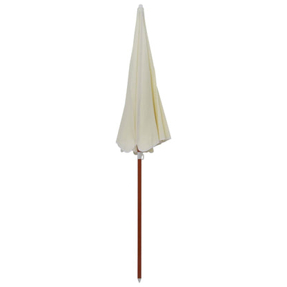 Berkfield Parasol with Steel Pole 240 cm Sand