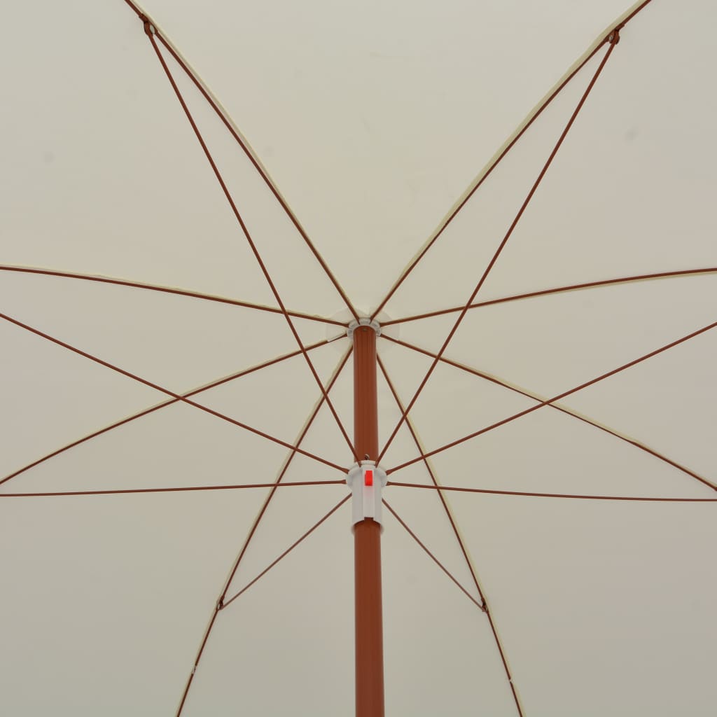 Berkfield Parasol with Steel Pole 300 cm Sand