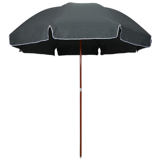 Berkfield Parasol with Steel Pole 300 cm Anthracite