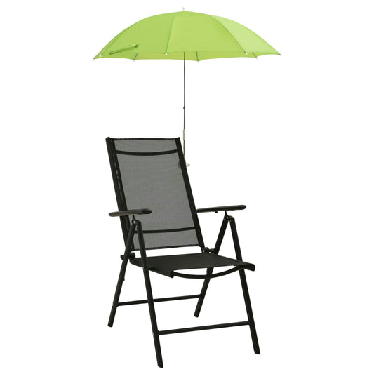 Berkfield Camping Chair Parasols 2 pcs Green 105 cm