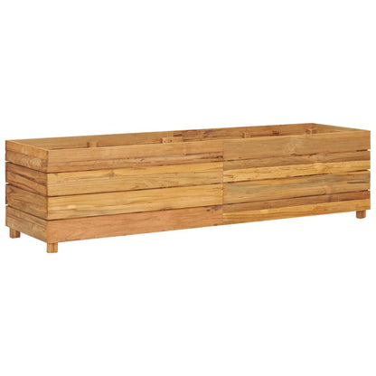Berkfield Raised Bed 150x40x38 cm Solid Wood Teak and Steel
