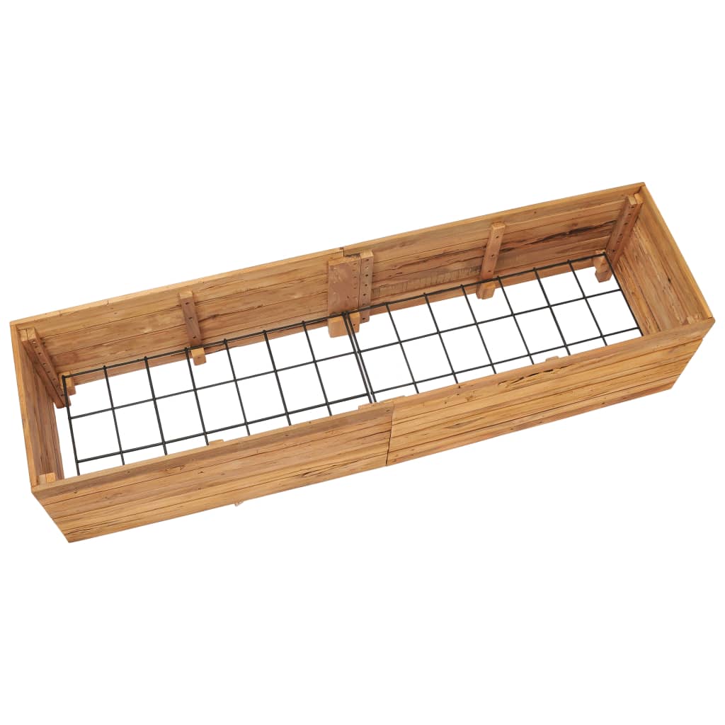 Berkfield Raised Bed 150x40x38 cm Solid Wood Teak and Steel